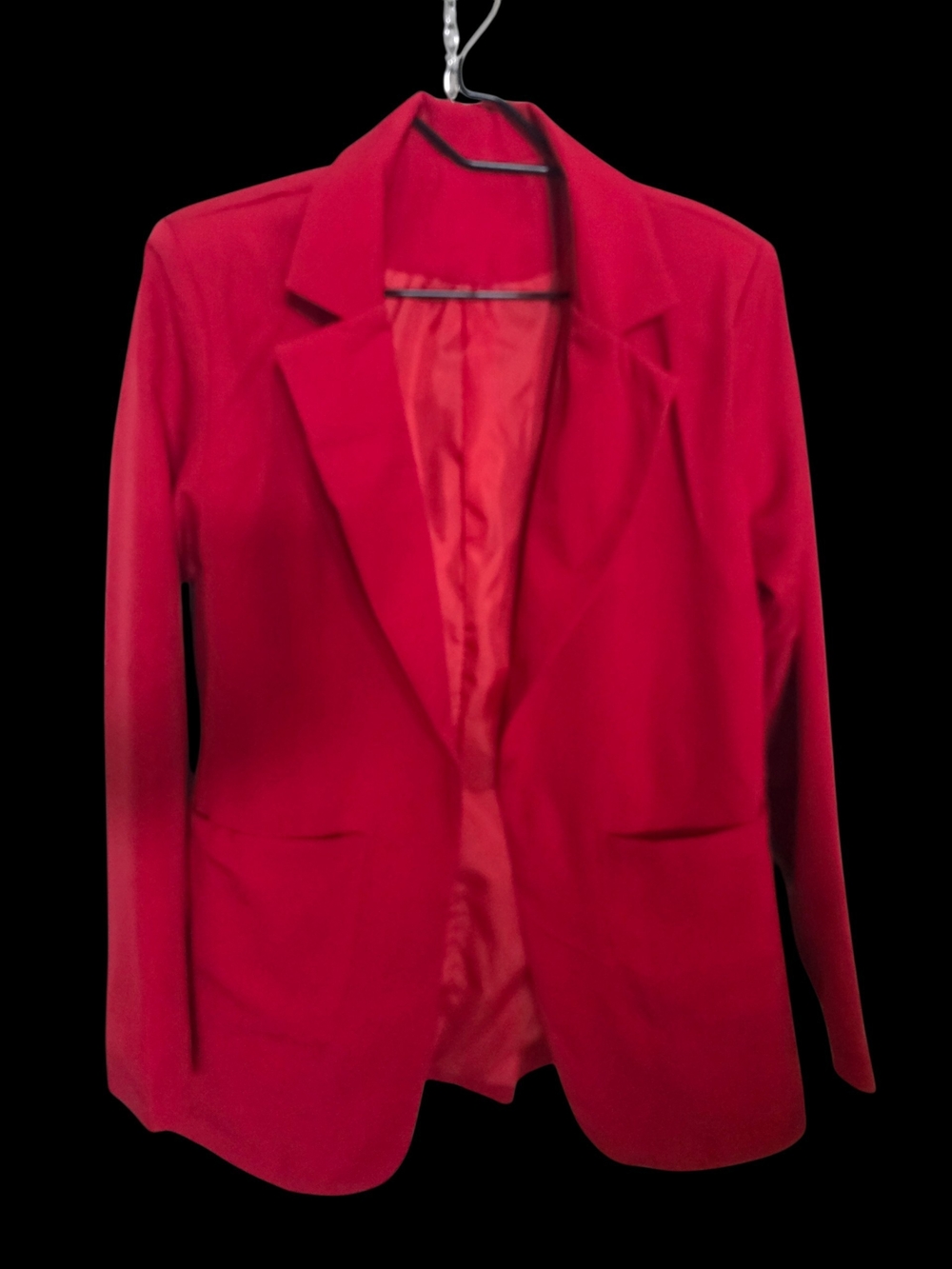 Women's Red Tailored Blazer Jacket